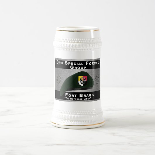 Chope À Bière Musique inoxydable 3RD SF Group https://www.zazzle (Centre)