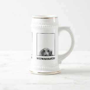 Chope À Bière Nation de Weimaraner : Weimaraner dans une boîte