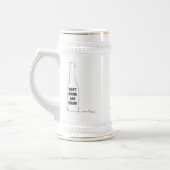 Chope À Bière Ne Buvez pas et Dessinez (Gauche)