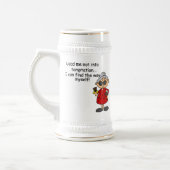 Chope À Bière Ne Me Menez Pas Dans Un Humour De Tentation (Gauche)