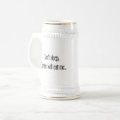 Chope À Bière Ne peut pas dormir (Devant gauche)