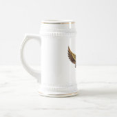 Chope À Bière NeoAnkh | 3D Gold Eye of Horus & Winged Pyramid (Gauche)