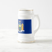 Chope À Bière New York : The Empire State, Home Big Apple Flag (Devant droit)