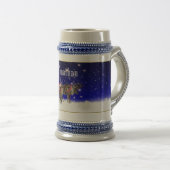 Chope À Bière Noël américain Stein personnalisable (Devant droit)