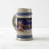 Chope À Bière Noël américain Stein personnalisable (Devant gauche)