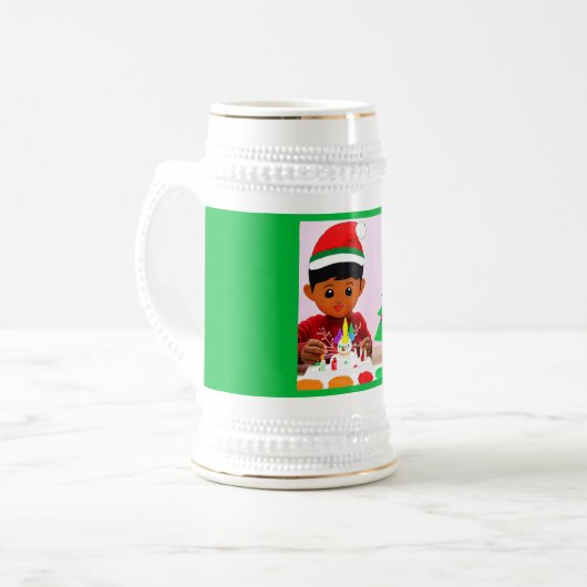 Chope À Bière Noël Anniversaire 4 (Devant gauche)