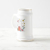 Chope À Bière Noël personnalisé (Devant gauche)