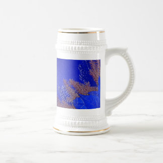 Chope À Bière Noël Poinsettia Bleue IV