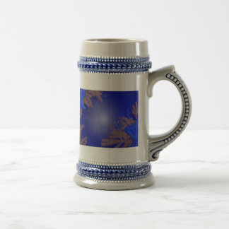 Chope À Bière Noël Poinsettia Bleue IV