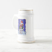 Chope À Bière Noël Saint Bernard (Devant gauche)