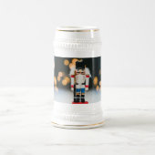 Chope À Bière Noël SlipperyJoe nutcracker figurine ornement (Centre)