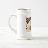 Chope À Bière Noël - St Bernard - bleu (Gauche)