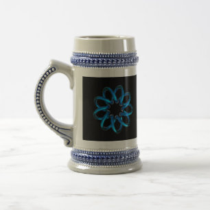 Chope À Bière Noeud en métal bleu