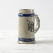 Chope À Bière Noeud serpent [noir] (Devant droit)