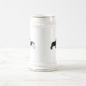 Chope À Bière Noir et chiens de Landseer Terre-Neuve (Centre)