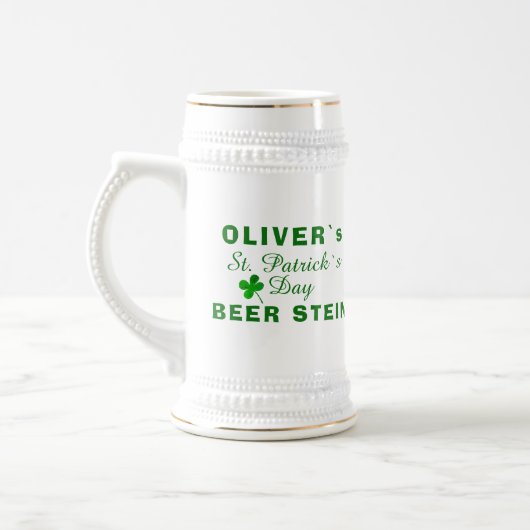 Chope À Bière Nom du trèfle vert de la Saint-Patrick (Gauche)