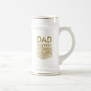 Chope À Bière Nom Personnalisé L'Homme Le Mythe La Légende