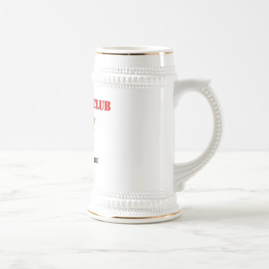 Chope À Bière Nom/rang faits sur commande (Droite)