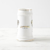 Chope À Bière Notre 8e anniversaire de Mariage de bronze (Centre)