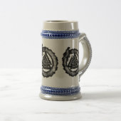 Chope À Bière Noyer caillou (Ouroboros) (Devant droit)