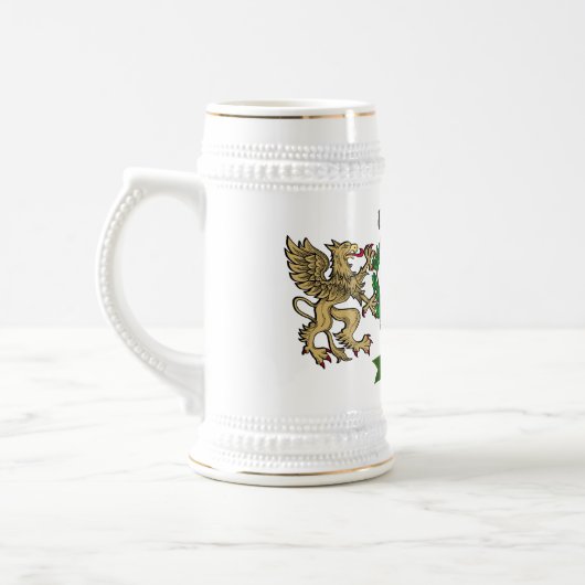 Chope À Bière O'Callaghan/Callaghan Irish Shield Beer Stein (Gauche)