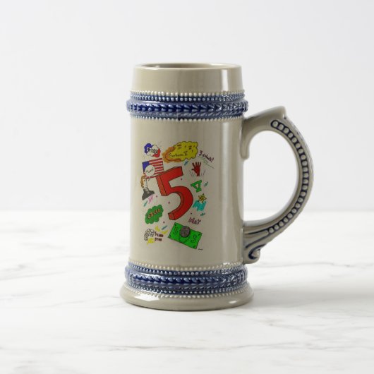 Chope À Bière Ode à cinq verres Stein (Droite)