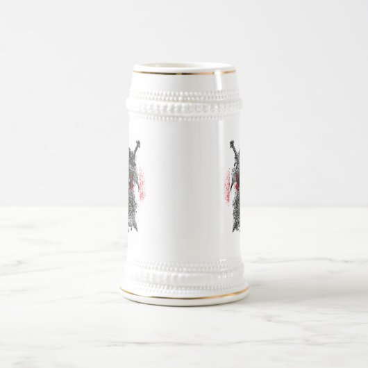 Chope À Bière Odin ravens épées Viking Mythologie drapeau du Can (Centre)