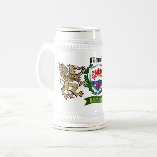 Chope À Bière O'Donnelly/Donnelly Irish Shield Beer Stein (Devant gauche)