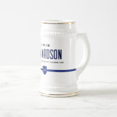 Chope À Bière Officier de police de ligne mince (Devant droit)