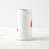 Chope À Bière Oiseau masculin cardinal rouge (Centre)