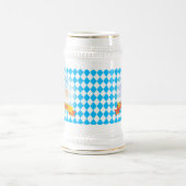 Chope À Bière OKTOBERFEST festival de bière drapeau bleu bavaroi (Centre)