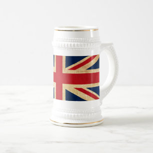Chope À Bière Old Vintage Grunge United Kingdom Flag Union