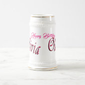 Chope À Bière Olivia Nom Logo, Bithday (Centre)