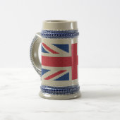Chope À Bière Original cross-stitch design Union Jack (Devant gauche)