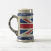 Chope À Bière Original cross-stitch design Union Jack (Gauche)