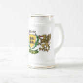 Chope À Bière O'Rourke/Rourke Irlandais Shield Beer Stein (Devant droit)