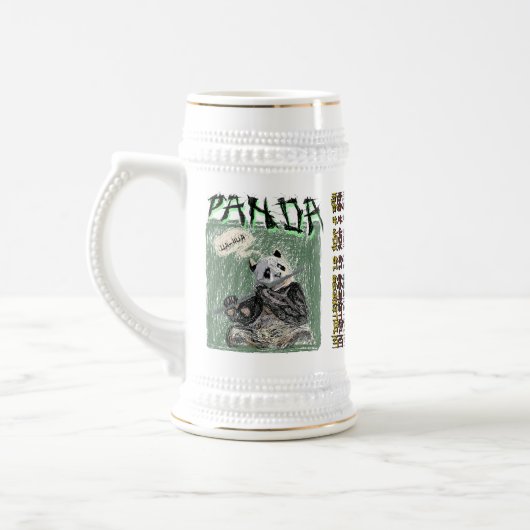 CHOPE À BIÈRE OUH-HUH PANDA SCRIBBLE ART (Gauche)