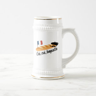 Chope À Bière Oui Oui Baguette - Drôle de la cuisine française