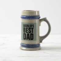 PAD BEER STEIN - WORLDS MEILLEURE FÊTE DES PÈRES