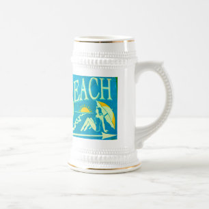 Chope À Bière panneau de plage