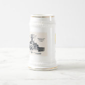 Chope À Bière Panzerschiff Deutschland Stein (Centre)