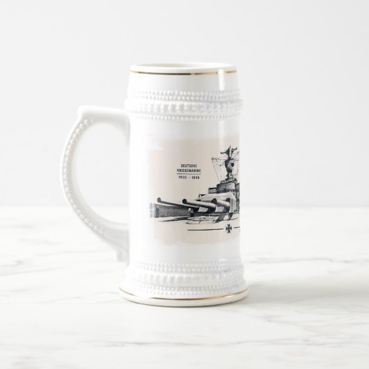 Chope À Bière Panzerschiff Deutschland Stein (Gauche)