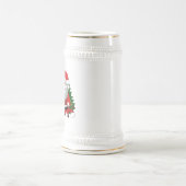 Chope À Bière Papa Claus avec un renne (Centre)