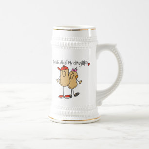 Chope À Bière Papa - Fou de ma fille T-shirts et Cadeaux