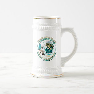Chope À Bière Papa Pêche Est Le Meilleur Partenaire