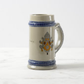 Chope À Bière Pape Benoît XVI Stein - Crest 001 (Devant droit)