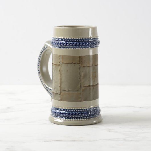 Chope À Bière Papier artisanal texturé plat (Devant gauche)