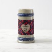 Chope À Bière Papillon Cerise Mignon personnalisé et sur mesure (Centre)