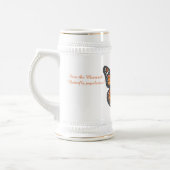 Chope À Bière Papillon monarque Stein (Gauche)