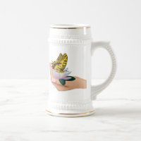 Papillon sur Lotus Bloom